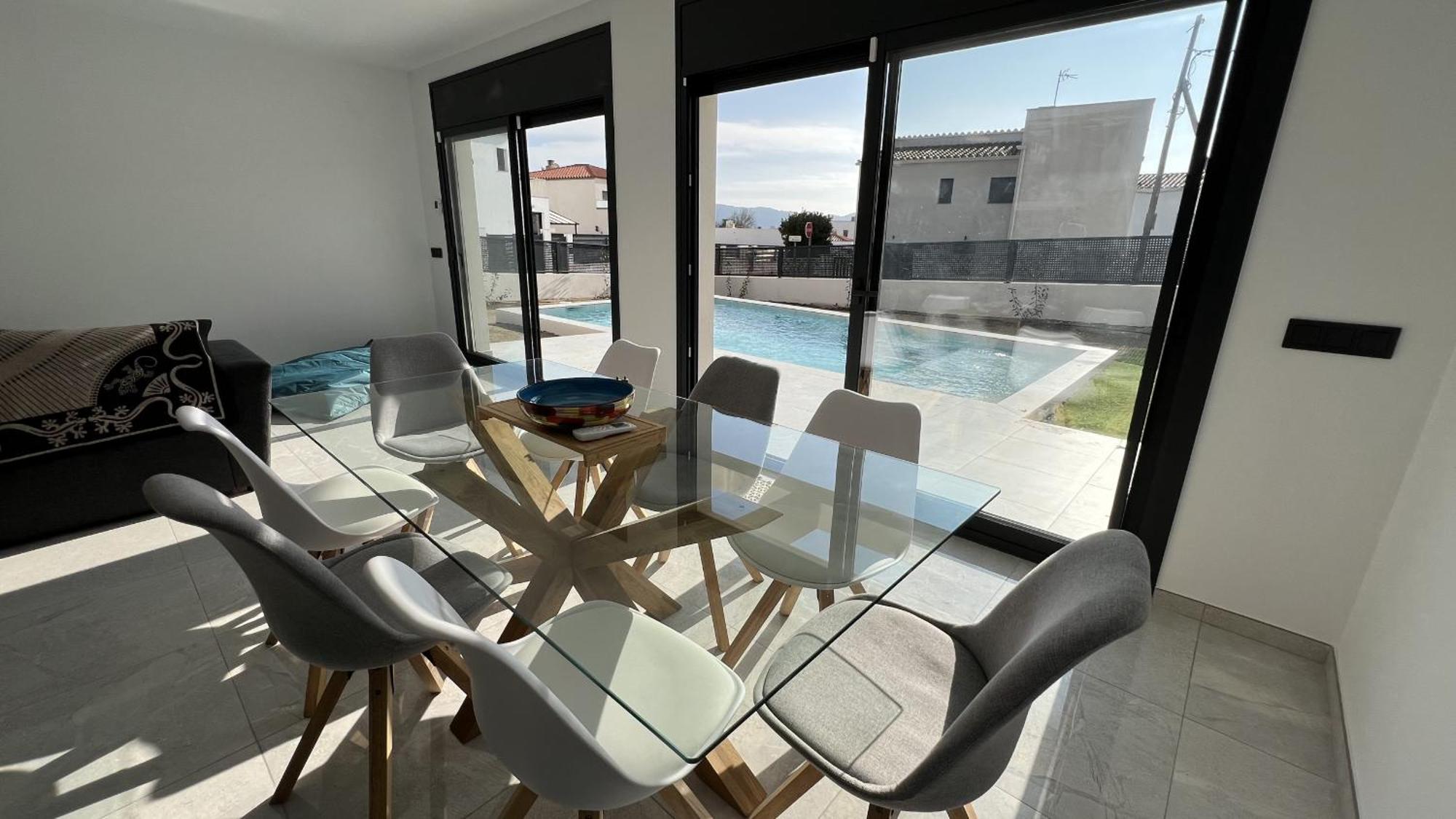 הוילה Palau Saverdera Casa Moderna Roses Con Piscina Y Jardin Mas Bosca, Roses מראה חיצוני תמונה